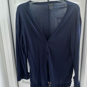 Ann Taylor Factory size XL blue cardigan
